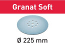 Slippapper STF D225 P120 GR S/25 Granat Soft