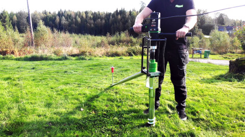 Markskruvmaskin och markskruv fr&aring;n STAVREX!